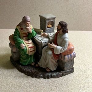 Cerámica Excelsis Jesus with Nicodemus (1987)